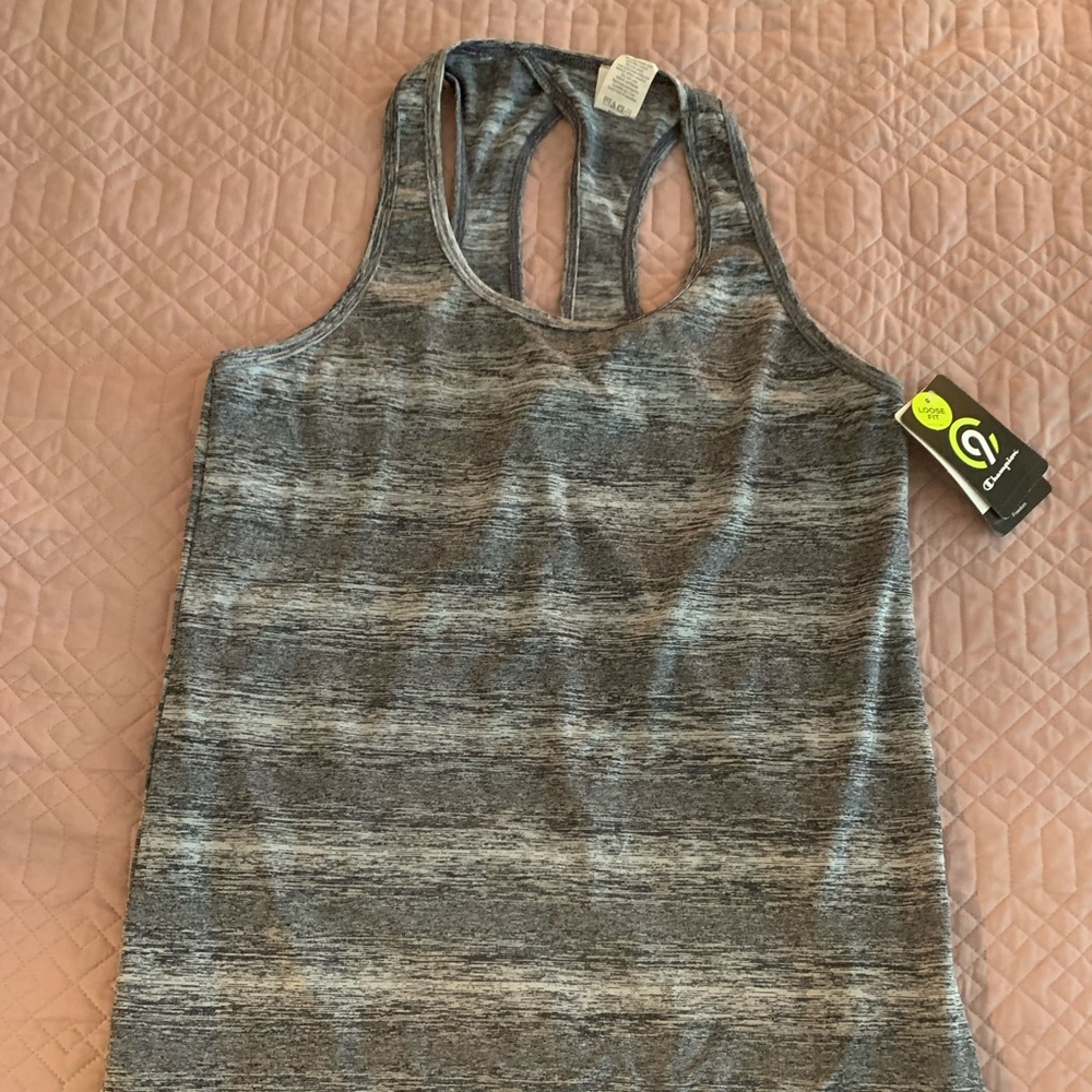 Grey active tank top